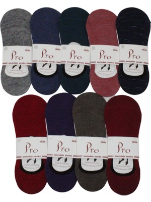 Pro Çorap Kadın Penye Babet 6'lı (Koyu Renk)