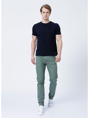 Lee Cooper Normal Bel Rahat Düz Yeşil Erkek Chino Pantolon - 222 Lcm 221001 Jagger Nd 1