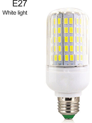Deyuer Ac 220V 12W E27 5730 Smd LED Mısır Ampul - Beyaz (Yurt Dışından)