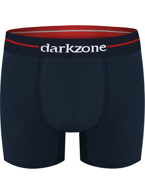 Darkzone DZNVD1103 Düz Kırmızı - Lacivert Erkek Boxer