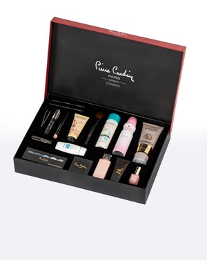 Pierre Cardin Bayan Kozmetik Çeyiz Seti 17'li Renkli Makyaj Setleri ile Günlük ve Gece Kullanım