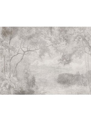 Eko Dekor 3boyutluduvarkagitlari Botanik Art Özel Tasarım Duvar Kağıdı  Kanvas Tek Parca