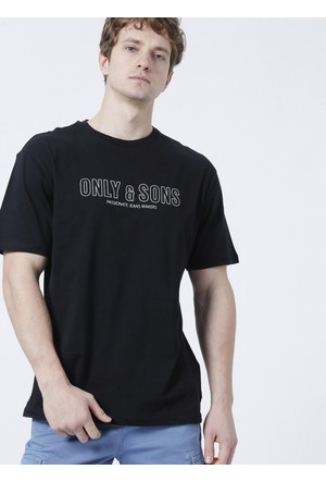 Nero/Multicolor L sconto 50% MODA UOMO Camicie & T-shirt Stampato ONLY & SONS T-shirt 