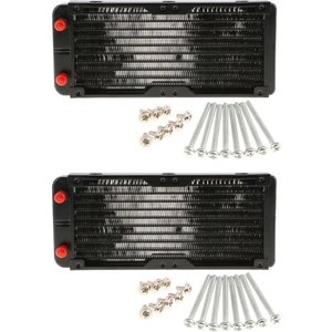 Bilgisayar Sıvı Soğutma Için 240MM Radyatör Alüminyum 10 Boru (2 Paket)