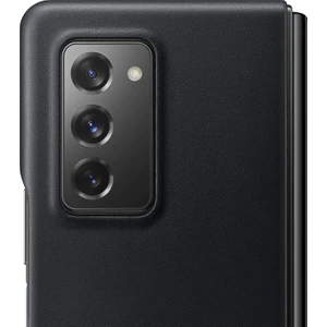 Galaxy Fold 2 Deri Kılıf- Siyah EF-VF916LBEGWW