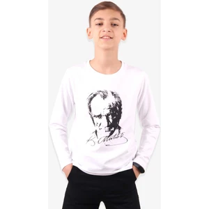 Atatürk Baskılı Uzun Kollu 23 Nisan 19 Mayıs 30 Ağustos 10 Kasım Süper Kalite Çocuk T-Shirt