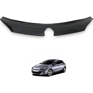 Eurocap Renault Megane 3 Ön Kaput Koruyucu Rüzgarlığı 3mm Akrilik (Abs) Piano Black 2009-2016