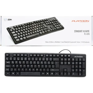 Platoon PL-070 Usb Kablolu Standart Q Klavye