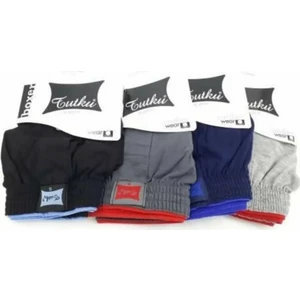 6'lı Erkek Düğmeli Penye Rahat Kesim Boxer