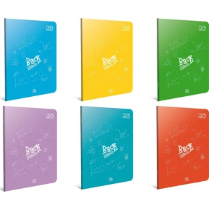 Back A4 80 Yaprak Plastik Kapak Dikişli Defter 3 Kareli + 3 Çizgili