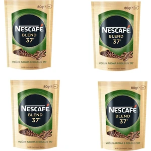 Nescafe Blend 37 Yoğun Aroma & Dolgun Tat Eko Paket 80 Grx4