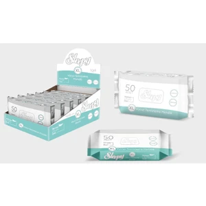 Hasta Vucüt Temizleme Islak Mendil Havlu 50 Yaprak Xl 18 Li Set (3pk*6)