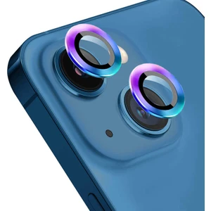 Bilişim Aksesuar Apple iPhone 13 Uyumlu Gökkuşağı Kamera Lensi Koruma