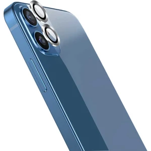 Bilişim Aksesuar Apple iPhone 12 Uyumlu Gümüş Kamera Lensi Koruma