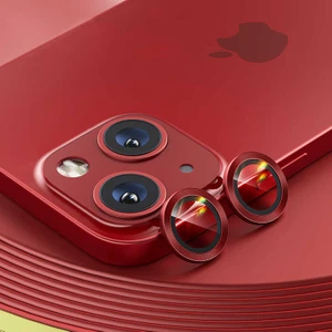 Bilişim Aksesuar Apple iPhone 13 Mini Uyumlu Kırmızı Kamera Lensi Koruma