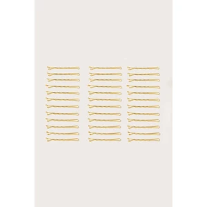 50'li Gold Tel Saç Tokası Seti