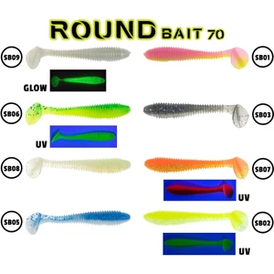 Round Bait 70MM Silikon Balık