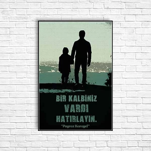 Poyraz Karayel Retro Ahşap Poster