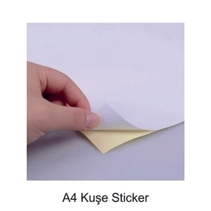 A4 Kuşe Sticker / Etiket 100 adet