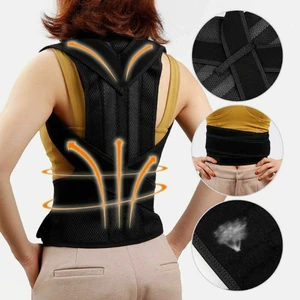 Sporcu Korsesi Kambur Önleyici Korse Dik Durmak Için Korse Ortobedik Sırt Korsesi Balenli Sırt