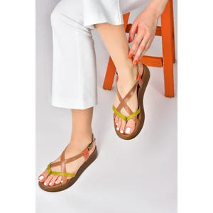Multi Hakiki Deri Parmak Arası Kadın Sandalet M291050703