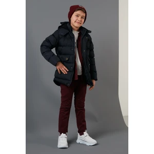 İçi Peluş Astarlı Kapüşonlu Mont Erkek Çocuk MONT 6031879