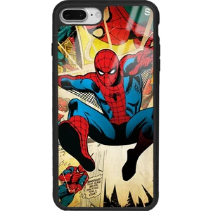 Apple iPhone 7 Plus - 8 Plus Spider-Man Örümcek Adam Tasarımlı Glossy Telefon Kılıfı