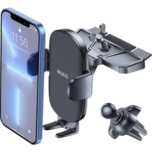 Araba Için CD Telefon Yuvası, Tek Düğmeyle Çıkan CD Çalar Araç Telefonu Tutacağı, iPhone 13 12 Samsung Galaxy Lg ve Daha Fazlasıyla Uyumlu