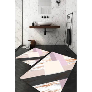 Woolly Halı Geometri Desenli 2'li Halı Takımı (60X100/40X60) - WL249