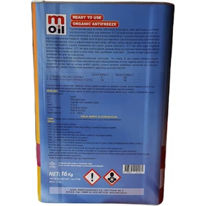Ready To Use Antifriz Kırmızı Renk 16 kg Teneke