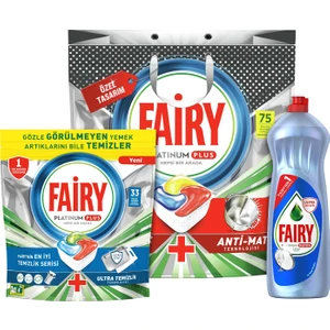 Platinum Plus Ramazan Bereketi Paketi (108’li Fairy Platinum Plus Bulaşık Makine Deterjanı Tablet + Fairy Platinum Hijyen 1000ml Sıvı Bulaşık Deterjanı)