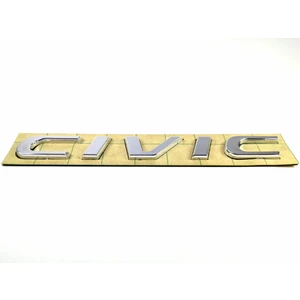 Behin Dizayn HONDA UYUMLU Civic Bagaj Yazısı Kromaj 170mm-20mm 2012-2018
