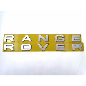 Behin Dizayn RANGE ROVER UYUMLU Bagaj Yazısı Açık Gri 355mm-30mm350mm-30mm