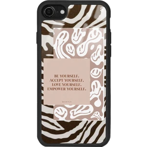 Apple iPhone 7 - 8 Emoji Zebra Tasarımlı Glossy Telefon Kılıfı