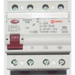 4X25A 30MA Kaçak Akım Koruma Makel