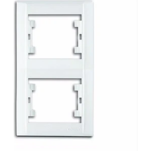 Defne Ikili Dikey Çerçeve Beyaz