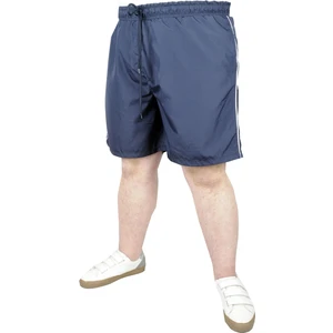 Modexl Büyük Beden Deniz Şortu White Line 21451 Lacivert