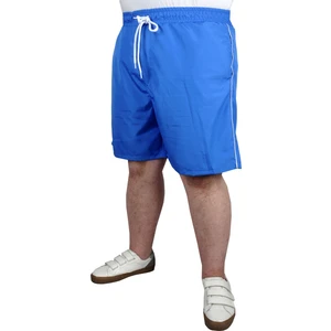 Modexl Büyük Beden Deniz Şortu White Line 21451 Saks