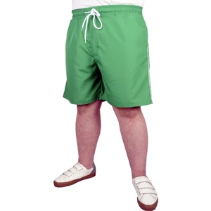 Modexl Büyük Beden Deniz Şortu White Line 21451 Yeşil