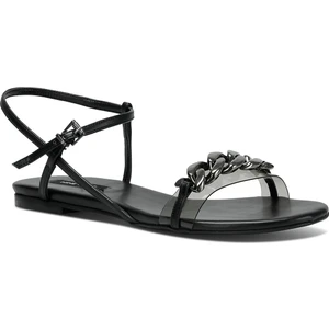 Nine West Perle 2fx Siyah Kadın Düz Sandalet