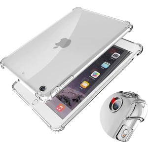 Apple iPad 5. Nesil 6. Nesil 9.7" Kılıf Darbelere Dayanıklı Şeffaf Kapak A1822 A1823 A1893 A1954