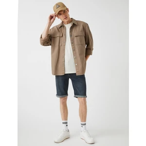 Kot Şort Katlamalı