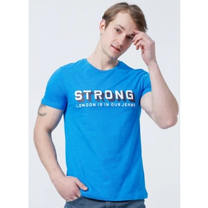 Lee Cooper Bisiklet Yaka Slim Fit Baskılı Mavi Erkek T-Shirt - 222 Lcm 242029 Storing Mavi