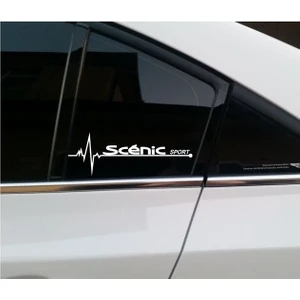 Oto Scenic Yan Cam Sticker Oto Kapı Çıkartma Tuning Aksesuar 20 cm x 7 cm
