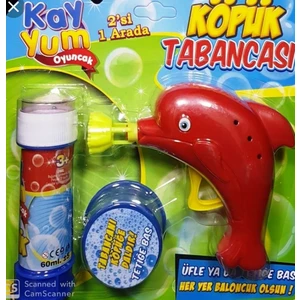 Kayyum Köpük Tabancası Sevimli Yunus Balığı Kırmızı