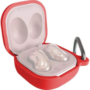 Samsung Galaxy Buds Live / Pro Için Bluetooth Kulaklık Kancalı Silikon Koruyucu Kılıf (Yurt Dışından)