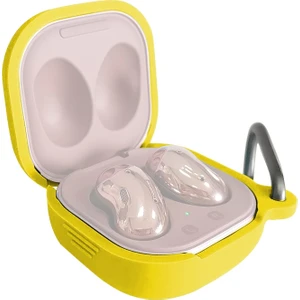 Samsung Galaxy Buds Live / Pro Için Bluetooth Kulaklık Kancalı Silikon Koruyucu Kılıf (Yurt Dışından)