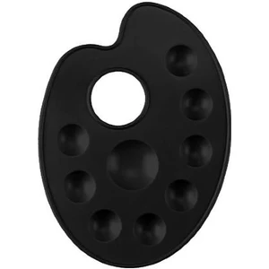 Siyah Plastik Oval Godeli Resim Paleti 144-11394