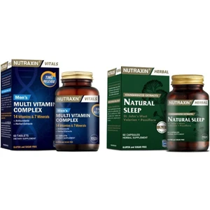Multivitamin & Mineral Complex For Men 60 Tablet + Natural Sleep Hap 60 Kapsül