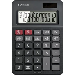 CANON AS-120 ll 12 Hane Masa Üstü Hesap Makinesi Siyah